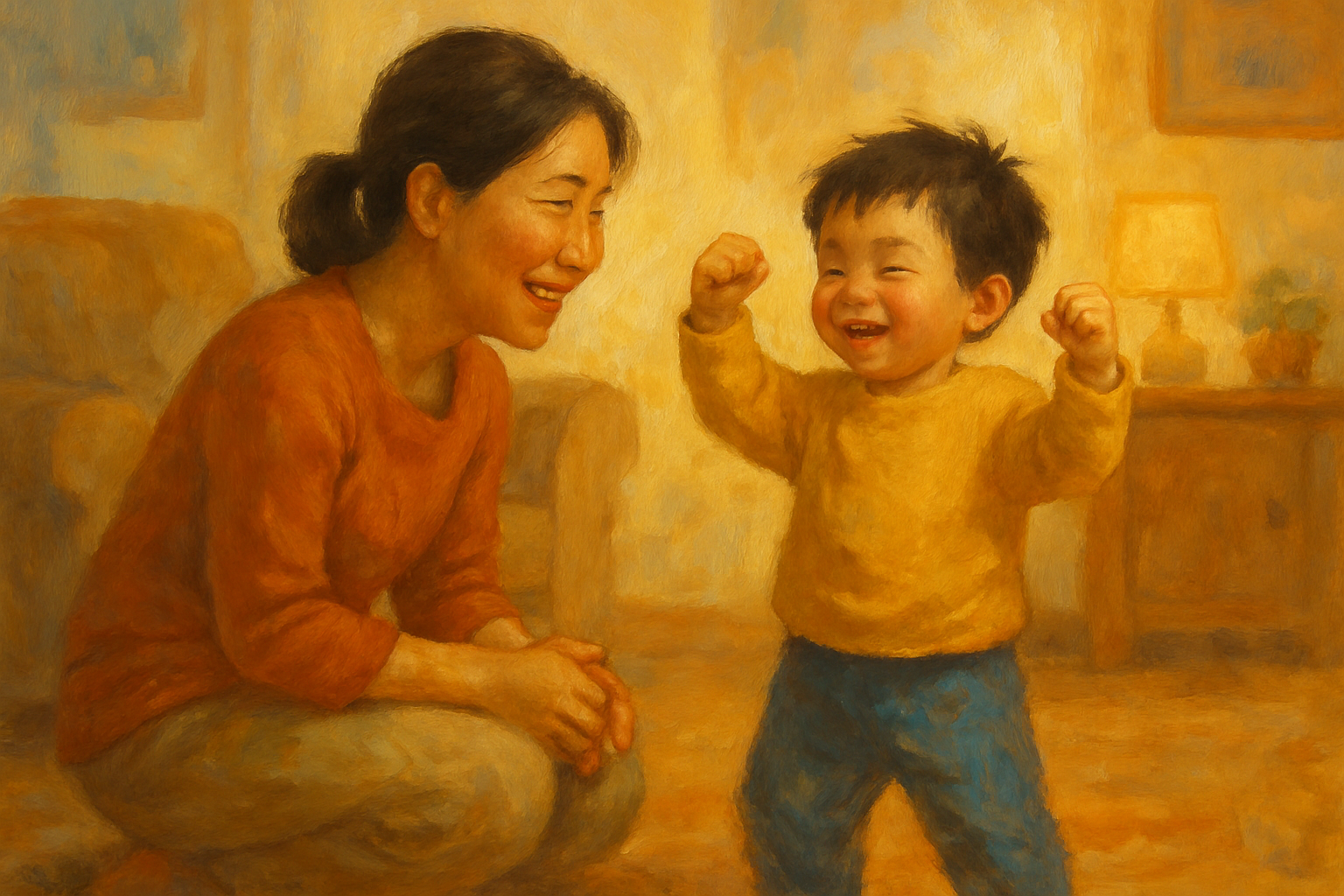 孩子沒自信時,陪他完成挑戰、一起慶祝「我做到了」,用成功經驗幫孩子建立自信
